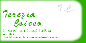 terezia csicso business card